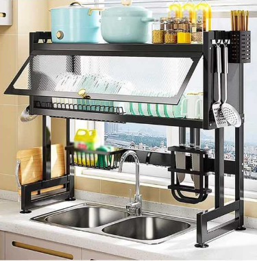 Escurridor Platos Cocina Con Tapa  65 CM